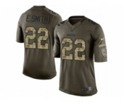 nike nfl jerseys dallas cowboys #22 e.smith army green[nike Limited Salute To Service]
