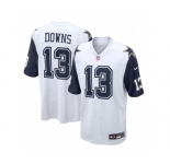 Women Dallas Cowboys #13 Downs Game White Throwback Alternate Football Jersey