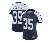 Women Nike Dallas Cowboys #35 Kavon Frazier Navy Blue Throwback Alternate Vapor Untouchable Limited Player NFL Jersey