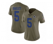Women Nike Dallas Cowboys #5 Dan Bailey Limited Olive 2017 Salute to Service NFL Jersey