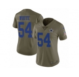 Women Nike Dallas Cowboys #54 Randy White Limited Olive 2017 Salute to Service NFL Jersey