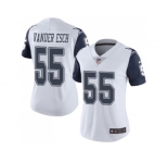 Women Nike Dallas Cowboys #55 Leighton Vander Esch White Stitched NFL Limited Rush Jersey