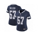 Women Nike Dallas Cowboys #57 Damien Wilson Navy Blue Team Color Vapor Untouchable Limited Player NFL Jersey