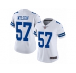 Women Nike Dallas Cowboys #57 Damien Wilson White Vapor Untouchable Limited Player NFL Jersey