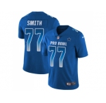 Women Nike Dallas Cowboys #77 Tyron Smith Royal Stitched NFL Limited NFC 2018 Pro Bowl Jersey