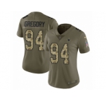 Women Nike Dallas Cowboys #94 Randy Gregory Limited Olive Camo 2017 Salute to Service NFL Jersey