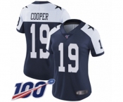 Women's Dallas Cowboys #19 Amari Cooper Navy Blue Throwback Alternate Vapor Untouchable Limited Player 100th Season Football Jersey