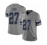 Women's Dallas Cowboys #27 Jourdan Lewis Limited Gray Inverted Legend Football Jersey