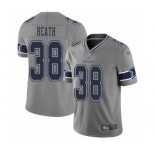 Women's Dallas Cowboys #38 Jeff Heath Limited Gray Inverted Legend Football Jersey