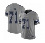 Women's Dallas Cowboys #71 La'el Collins Limited Gray Inverted Legend Football Jersey