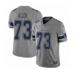 Women's Dallas Cowboys #73 Larry Allen Limited Gray Inverted Legend Football Jersey