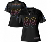 Women's Dallas Cowboys #89 Blake Jarwin Game Black Fashion Football Jersey