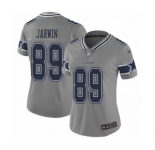 Women's Dallas Cowboys #89 Blake Jarwin Limited Gray Inverted Legend Football Jersey