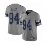 Women's Dallas Cowboys #94 Charles Haley Limited Gray Inverted Legend Football Jersey