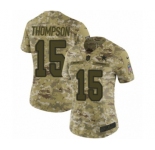 Women's Nike Dallas Cowboys #15 Deonte Thompson Limited Camo 2018 Salute to Service NFL Jersey