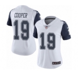 Women's Nike Dallas Cowboys #19 Amari Cooper Limited White Rush Vapor Untouchable NFL Jersey