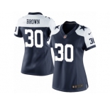 Women's Nike Dallas Cowboys #30 Anthony Brown Limited Navy Blue Throwback Alternate NFL Jersey