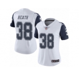 Women's Nike Dallas Cowboys #38 Jeff Heath Limited White Rush NFL Jersey