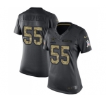Women's Nike Dallas Cowboys #55 Leighton Vander Esch Limited Black 2016 Salute to Service NFL Jersey