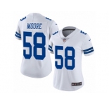 Women's Nike Dallas Cowboys #58 Damontre Moore Vapor Untouchable Limited White NFL Jersey