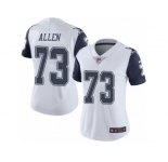 Women's Nike Dallas Cowboys #73 Larry Allen Limited White Rush NFL Jersey