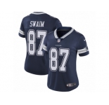 Women's Nike Dallas Cowboys #87 Geoff Swaim Vapor Untouchable Limited Navy Blue Team Color NFL Jersey