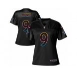 Women's Nike Dallas Cowboys #9 Tony Romo Game Black Fashion NFL Jersey