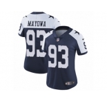 Women's Nike Dallas Cowboys #93 Benson Mayowa Vapor Untouchable Limited Navy Blue Throwback Alternate NFL Jersey