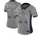 Women's Nike Dallas Cowboys #94 Randy Gregory Limited Gray Rush Drift Fashion NFL Jersey
