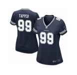 Women's Nike Dallas Cowboys #99 Charles Tapper Game Navy Blue Team Color NFL Jersey