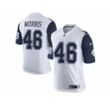 nike women nfl jerseys dallas cowboys #46 alfred morris white[nike throwback]