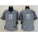 nike women nfl jerseys dallas cowboys #8 aikman grey[Elite drift fashion]