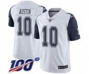 Youth Dallas Cowboys #10 Tavon Austin Limited White Rush Vapor Untouchable 100th Season Football Jersey