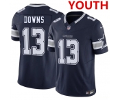 Youth Dallas Cowboys #13 Caleb Downs Navy 2026 Draft F.U.S.E Vapor Untouchable Limited Stitched Football Jersey