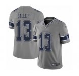 Youth Dallas Cowboys #13 Michael Gallup Limited Gray Inverted Legend Football Jersey