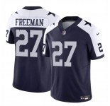 Youth Dallas Cowboys #27 Royce Freeman Navy White 2023 F.U.S.E. Thanksgiving Vapor Untouchable Limited Stitched Football Jersey