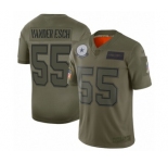 Youth Dallas Cowboys #55 Leighton Vander Esch Limited Camo 2019 Salute to Service Football Jersey