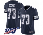 Youth Dallas Cowboys #73 Joe Looney Navy Blue Team Color Vapor Untouchable Limited Player 100th Season Football Jersey