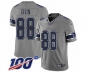 Youth Dallas Cowboys #88 Michael Irvin Limited Gray Inverted Legend 100th Season Football Jersey