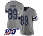 Youth Dallas Cowboys #89 Blake Jarwin Limited Gray Inverted Legend 100th Season Football Jersey