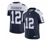 Youth Nike Dallas Cowboys #12 Roger Staubach Vapor Untouchable Limited Navy Blue Throwback Alternate NFL Jersey