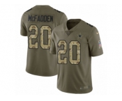 Youth Nike Dallas Cowboys #20 Darren McFadden Limited Olive Camo 2017 Salute to Service NFL Jersey