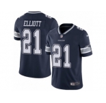 Youth Nike Dallas Cowboys #21 Ezekiel Elliott Vapor Untouchable Limited Navy Blue Team Color NFL Jersey