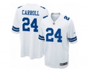 Youth Nike Dallas Cowboys #24 Nolan Carroll Game White NFL Jersey