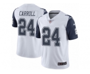 Youth Nike Dallas Cowboys #24 Nolan Carroll Limited White Rush NFL Jersey