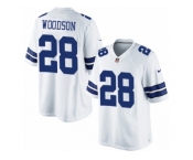 Youth Nike Dallas Cowboys #28 Darren Woodson Limited White NFL Jersey