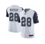 Youth Nike Dallas Cowboys #28 Darren Woodson Limited White Rush NFL Jersey