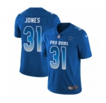 Youth Nike Dallas Cowboys #31 Byron Jones Limited Royal Blue NFC 2019 Pro Bowl NFL Jersey