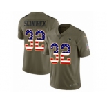 Youth Nike Dallas Cowboys #32 Orlando Scandrick Limited Olive USA Flag 2017 Salute to Service NFL Jersey
