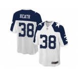 Youth Nike Dallas Cowboys #38 Jeff Heath Game White Throwback Alternate NFL Jersey